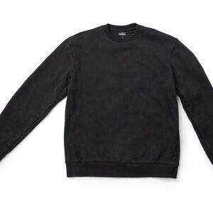 Dear Deer Men's Black Crewneck Pullover Sweater